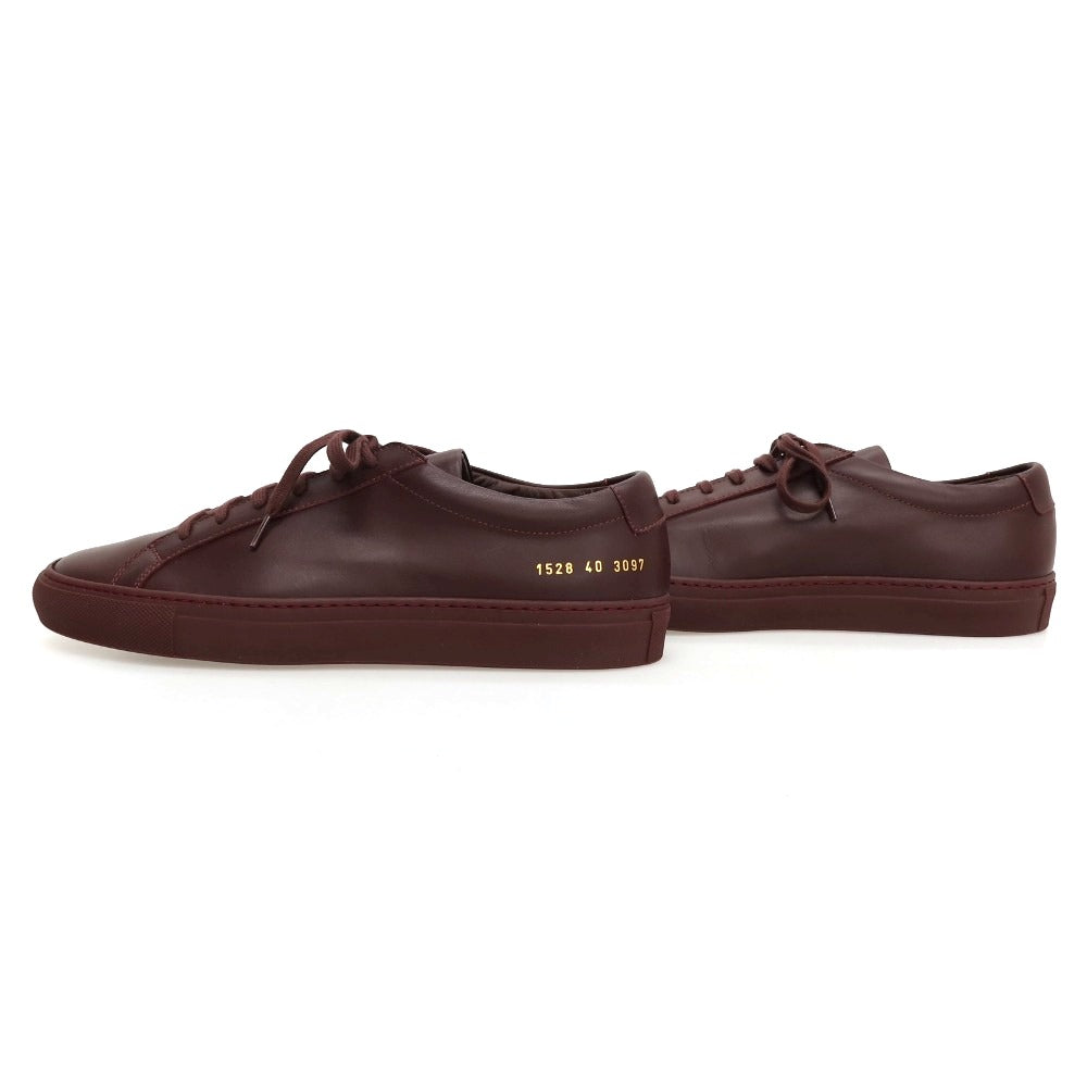 【中古】【未使用】コモンプロジェクツ COMMON PROJECTS レザー スニーカー バーガンディ【サイズ40】【 状態ランクS 】【 メンズ 】