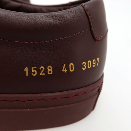 【中古】【未使用】コモンプロジェクツ COMMON PROJECTS レザー スニーカー バーガンディ【サイズ40】【 状態ランクS 】【 メンズ 】
