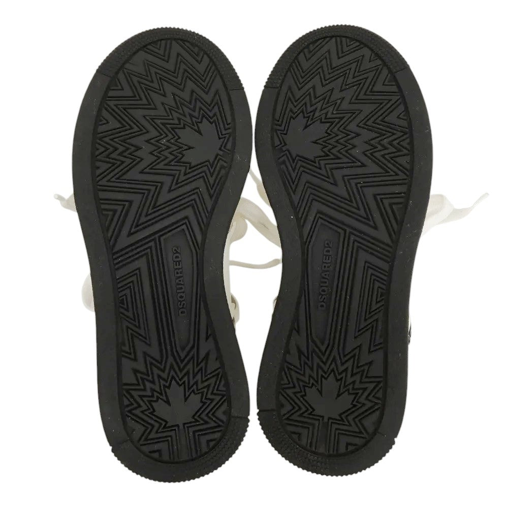 【中古】ディースクエアード DSQUARED2 Canadian レザー スニーカー ホワイトxベージュ【サイズ41】【 状態ランクB 】【 メンズ 】