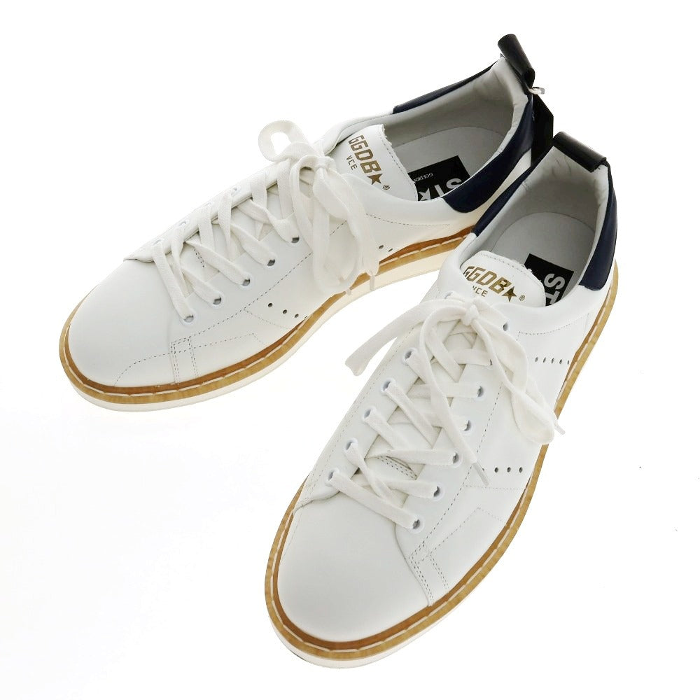 【中古】【未使用】ゴールデングース GOLDEN GOOSE レザー スニーカー ホワイト【サイズ41】【 状態ランクS 】【 メンズ 】