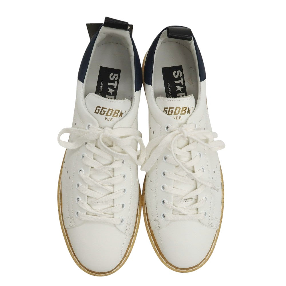【中古】【未使用】ゴールデングース GOLDEN GOOSE レザー スニーカー ホワイト【サイズ41】【 状態ランクS 】【 メンズ 】