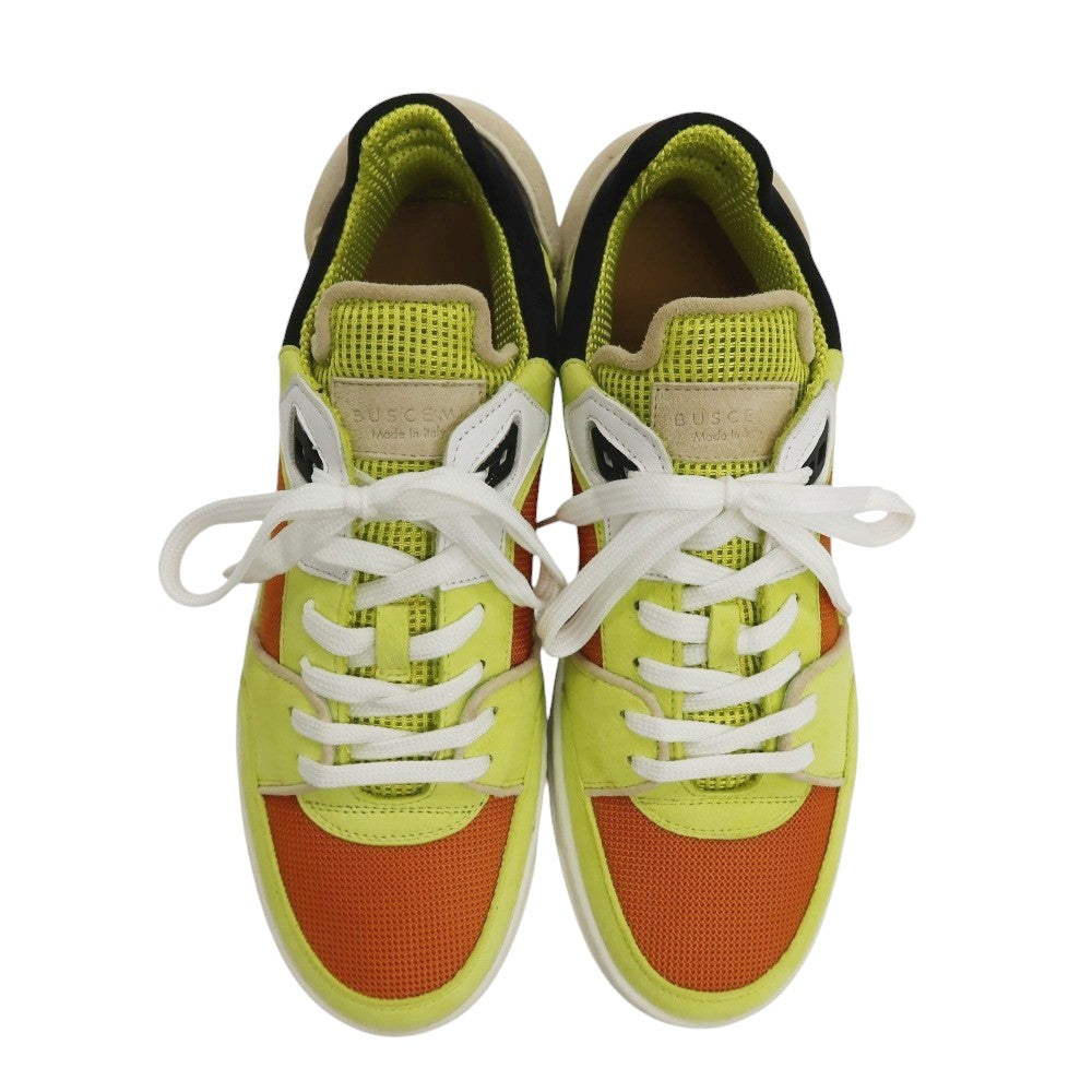 【中古】【未使用】ブシェミ BUSCEMI スエード スニーカー イエローxオレンジ【サイズ41】【 状態ランクS 】【 メンズ 】