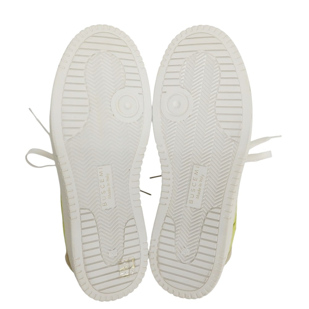【中古】【未使用】ブシェミ BUSCEMI スエード スニーカー イエローxオレンジ【サイズ41】【 状態ランクS 】【 メンズ 】
