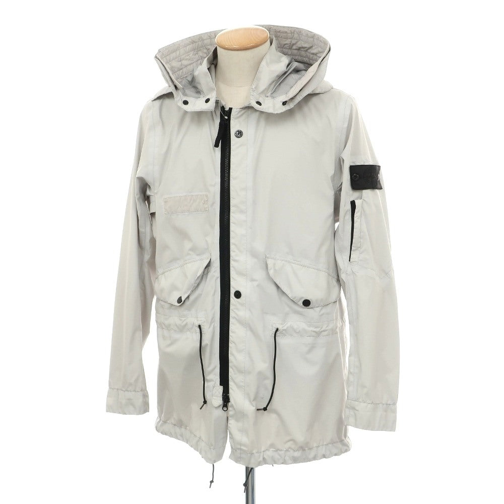 【中古】ストーンアイランド STONE ISLAND PULVER-R 3L ナイロン フィッシュテール ジャケット ブルゾン ライトグレー【サイズS】【 状態ランクB 】【 メンズ 】