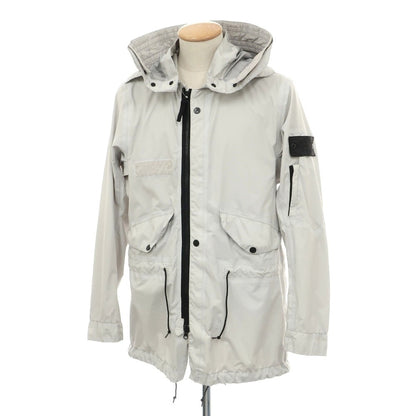 【中古】ストーンアイランド STONE ISLAND PULVER-R 3L ナイロン フィッシュテール ジャケット ブルゾン ライトグレー【サイズS】【 状態ランクB 】【 メンズ 】