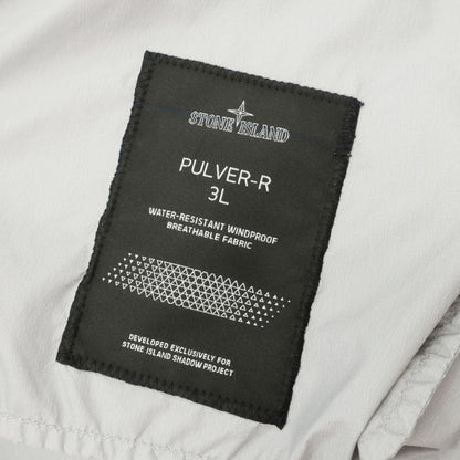 【中古】ストーンアイランド STONE ISLAND PULVER-R 3L ナイロン フィッシュテール ジャケット ブルゾン ライトグレー【サイズS】【 状態ランクB 】【 メンズ 】