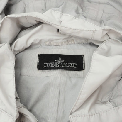 【中古】ストーンアイランド STONE ISLAND PULVER-R 3L ナイロン フィッシュテール ジャケット ブルゾン ライトグレー【サイズS】【 状態ランクB 】【 メンズ 】