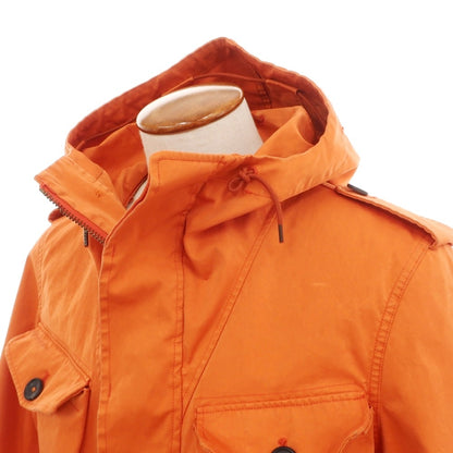 【中古】テンシー Ten c Smock Snow ポリエステルナイロン フーデッド フィールドジャケット オレンジ【サイズ46】【 状態ランクB 】【 メンズ 】