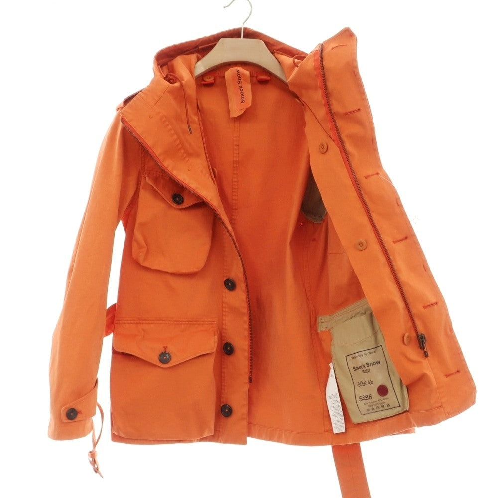 【中古】テンシー Ten c Smock Snow ポリエステルナイロン フーデッド フィールドジャケット オレンジ【サイズ46】【 状態ランクB 】【 メンズ 】