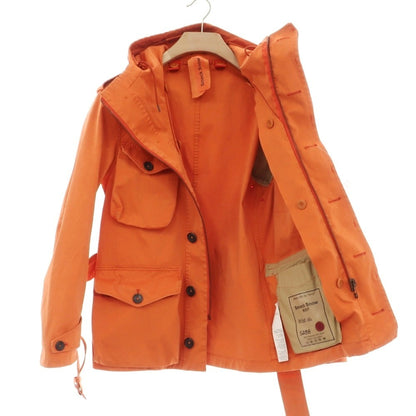 【中古】テンシー Ten c Smock Snow ポリエステルナイロン フーデッド フィールドジャケット オレンジ【サイズ46】【 状態ランクB 】【 メンズ 】