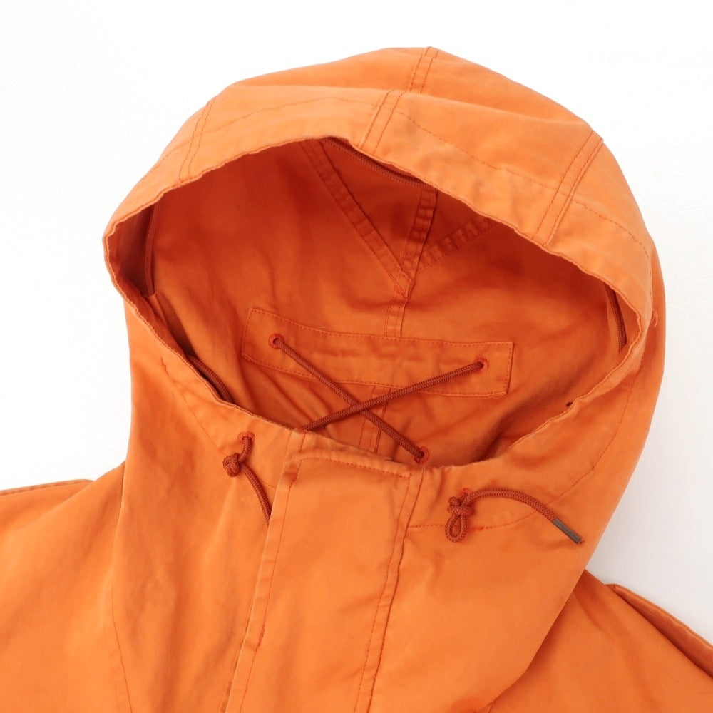 【中古】テンシー Ten c Smock Snow ポリエステルナイロン フーデッド フィールドジャケット オレンジ【サイズ46】【 状態ランクB 】【 メンズ 】