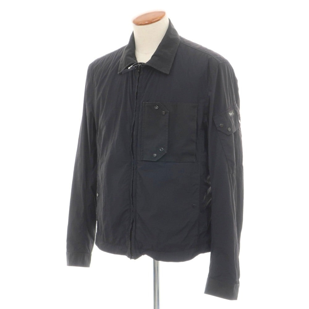 【中古】テンシー Ten c Mid Layer ジップアップ ナイロンジャケット ブルゾン ブラック【サイズ46】【 状態ランクB 】【 メンズ 】