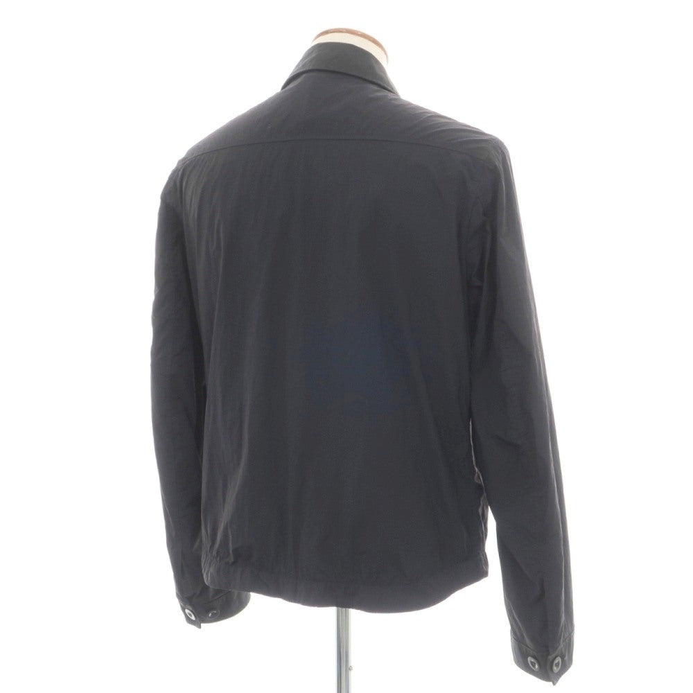 【中古】テンシー Ten c Mid Layer ジップアップ ナイロンジャケット ブルゾン ブラック【サイズ46】【 状態ランクB 】【 メンズ 】