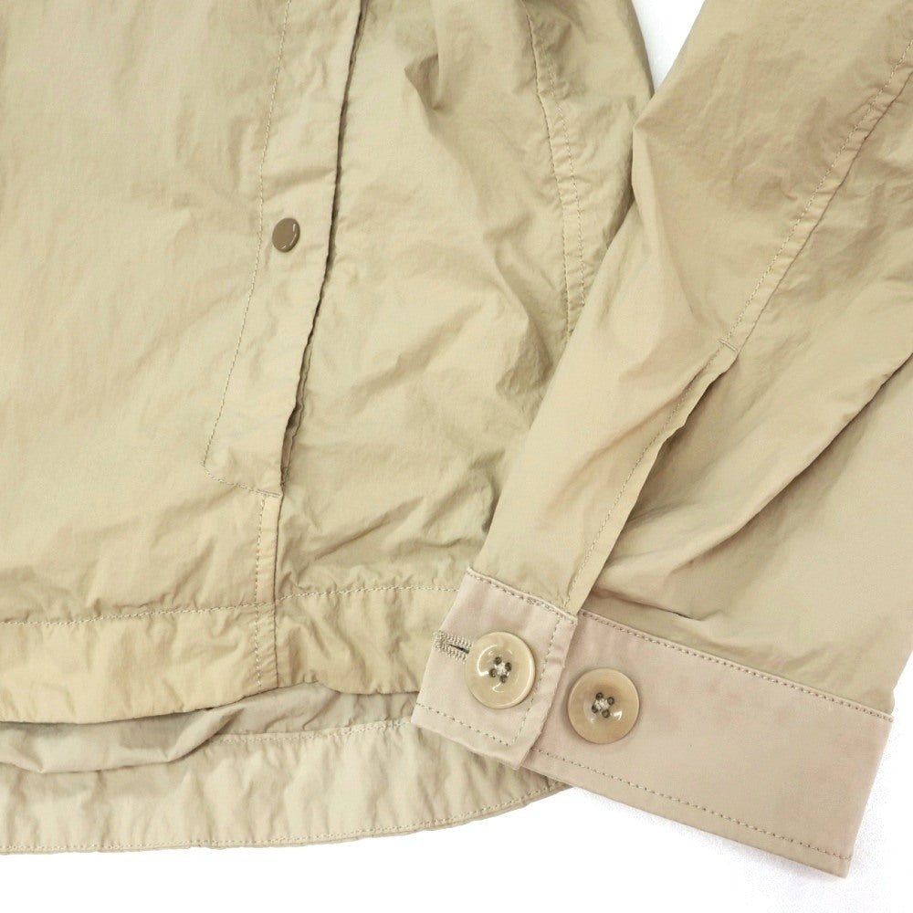 【中古】テンシー Ten c Mid Layer ジップアップ ナイロンジャケット ブルゾン ベージュ【サイズ46】【 状態ランクC 】【 メンズ 】