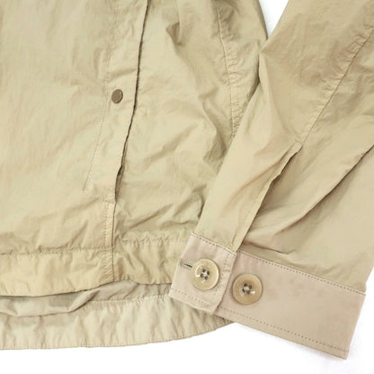 【中古】テンシー Ten c Mid Layer ジップアップ ナイロンジャケット ブルゾン ベージュ【サイズ46】【 状態ランクC 】【 メンズ 】