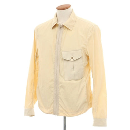 【中古】テンシー Ten c Mid Layer ジップアップ ナイロンジャケット ブルゾン クリームベージュ【サイズ46】【 状態ランクB 】【 メンズ 】