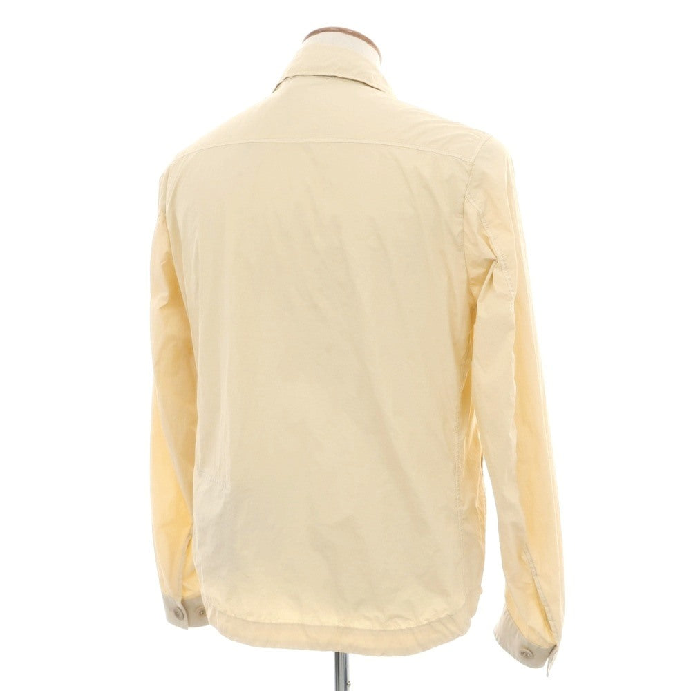 【中古】テンシー Ten c Mid Layer ジップアップ ナイロンジャケット ブルゾン クリームベージュ【サイズ46】【 状態ランクB 】【 メンズ 】