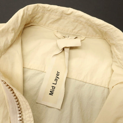 【中古】テンシー Ten c Mid Layer ジップアップ ナイロンジャケット ブルゾン クリームベージュ【サイズ46】【 状態ランクB 】【 メンズ 】