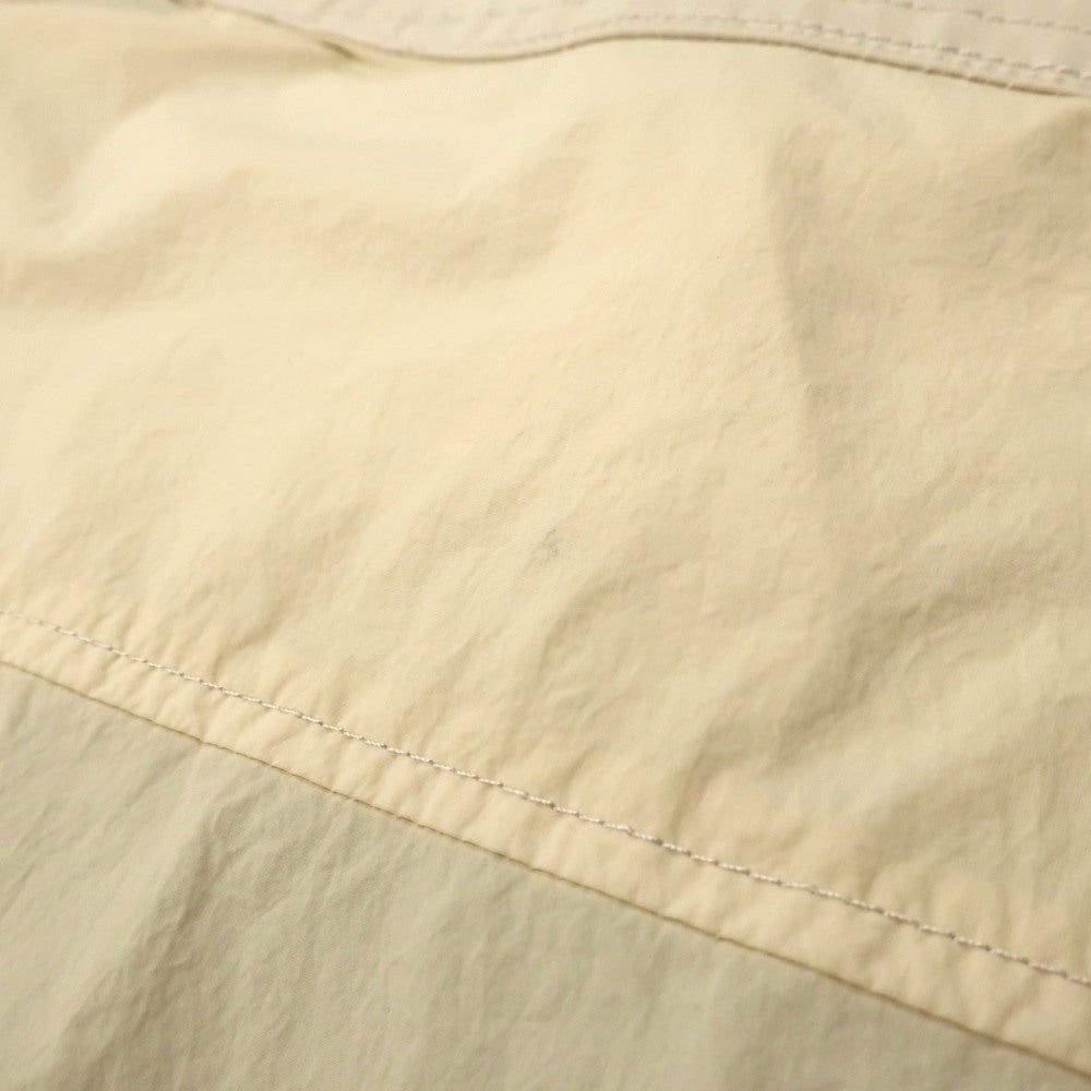 【中古】テンシー Ten c Mid Layer ジップアップ ナイロンジャケット ブルゾン クリームベージュ【サイズ46】【 状態ランクB 】【 メンズ 】