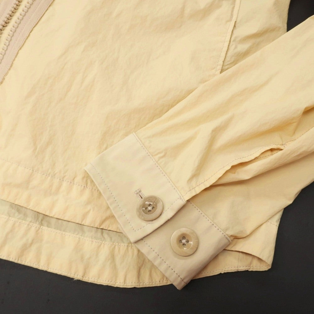 【中古】テンシー Ten c Mid Layer ジップアップ ナイロンジャケット ブルゾン クリームベージュ【サイズ46】【 状態ランクB 】【 メンズ 】