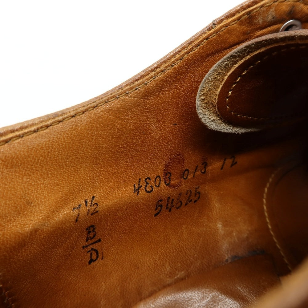 【中古】オールデン ALDEN REGAL TOKYO別注 カーフ レザー ドレスシューズ ブラウン【サイズ7 1/2D】【 状態ランクC 】【 メンズ 】