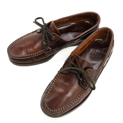 【中古】パラブーツ Paraboot BARTH レザー デッキシューズ ブラウン【サイズ7】【 状態ランクB 】【 メンズ 】