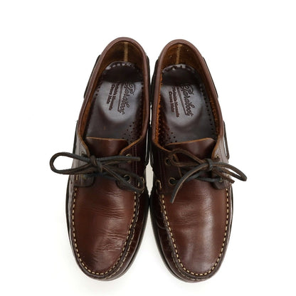 【中古】パラブーツ Paraboot BARTH レザー デッキシューズ ブラウン【サイズ7】【 状態ランクB 】【 メンズ 】