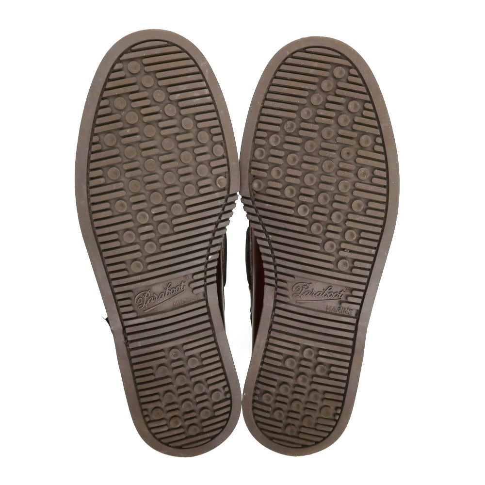 【中古】パラブーツ Paraboot BARTH レザー デッキシューズ ブラウン【サイズ7】【 状態ランクB 】【 メンズ 】