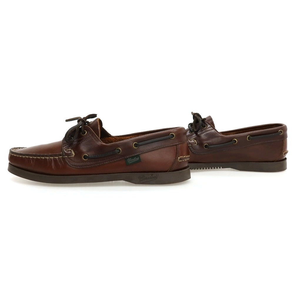 【中古】パラブーツ Paraboot BARTH レザー デッキシューズ ブラウン【サイズ7】【 状態ランクB 】【 メンズ 】