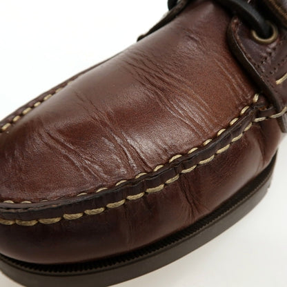 【中古】パラブーツ Paraboot BARTH レザー デッキシューズ ブラウン【サイズ7】【 状態ランクB 】【 メンズ 】