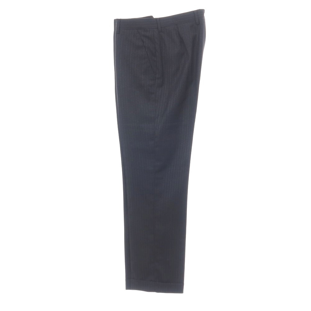 【中古】ポールスミスコレクション PAUL SMITH COLLECTION ウール ストライプ 2つボタンスーツ グレーxブラック【サイズM】【 状態ランクB 】【 メンズ 】