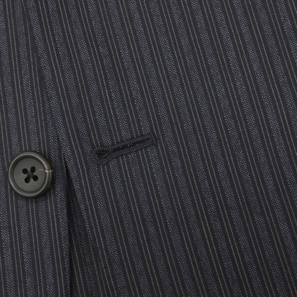 【中古】ポールスミスコレクション PAUL SMITH COLLECTION ウール ストライプ 2つボタンスーツ グレーxブラック【サイズM】【 状態ランクB 】【 メンズ 】