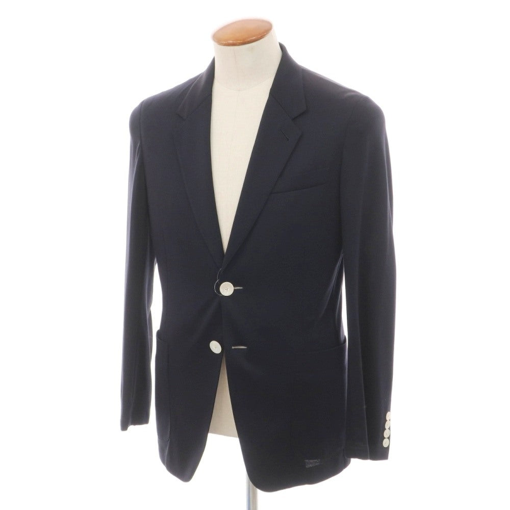 【中古】ポールスミスコレクション PAUL SMITH COLLECTION コットン ジャージー 2B カジュアルジャケット ダークネイビー【サイズM】【 状態ランクB 】【 メンズ 】