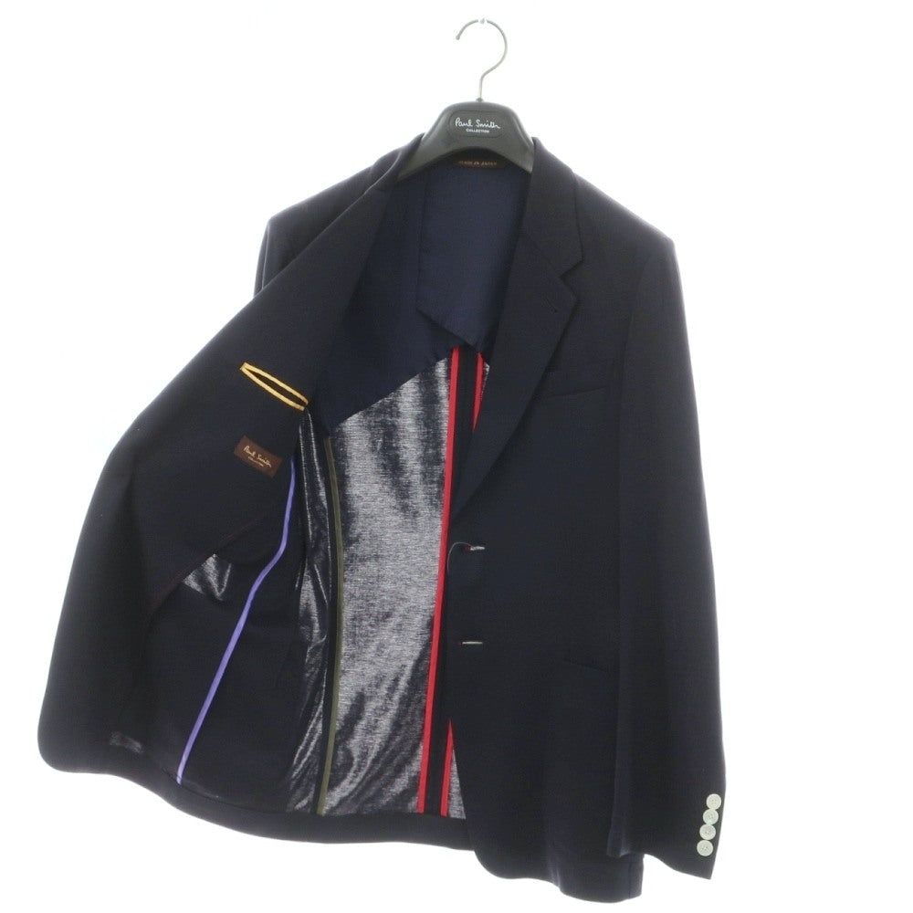 【中古】ポールスミスコレクション PAUL SMITH COLLECTION コットン ジャージー 2B カジュアルジャケット ダークネイビー【サイズM】【 状態ランクB 】【 メンズ 】