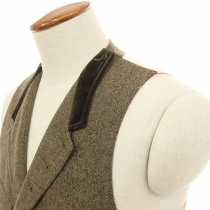 【中古】ポールスミスコレクション PAUL SMITH COLLECTION ウール カジュアル系ジレ ベスト カーキ【サイズL】【 状態ランクB 】【 メンズ 】