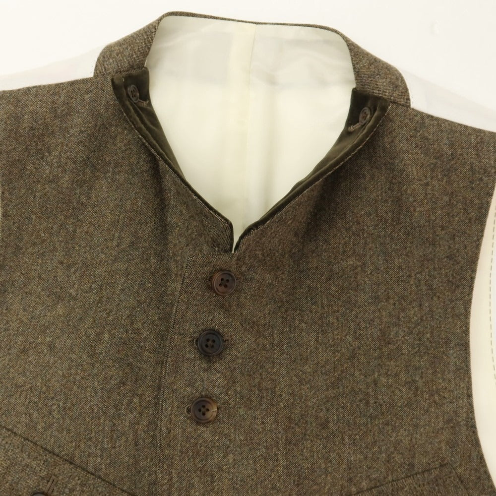 【中古】ポールスミスコレクション PAUL SMITH COLLECTION ウール カジュアル系ジレ ベスト カーキ【サイズL】【 状態ランクB 】【 メンズ 】