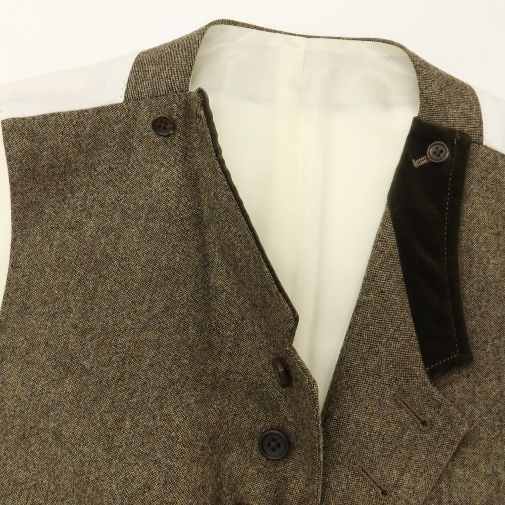 【中古】ポールスミスコレクション PAUL SMITH COLLECTION ウール カジュアル系ジレ ベスト カーキ【サイズL】【 状態ランクB 】【 メンズ 】