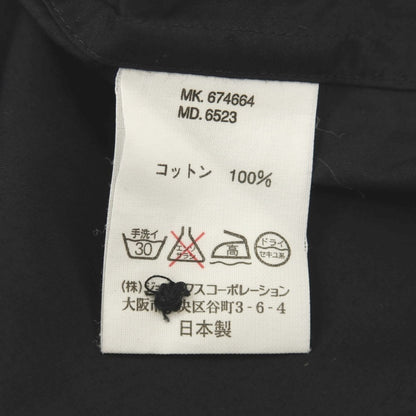 【中古】ポールスミスコレクション PAUL SMITH COLLECTION コットン 花柄 刺しゅう レギュラーカラー カジュアルシャツ ブラック【サイズM】【 状態ランクC 】【 メンズ 】