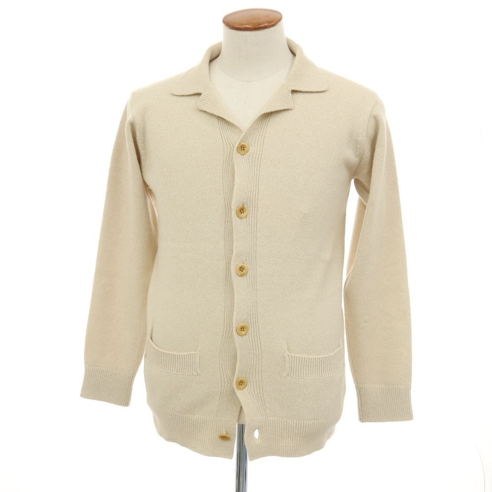 【中古】ポールスミスコレクション PAUL SMITH COLLECTION ウールコットン ニット カーディガン ベージュ【サイズM】【 状態ランクB 】【 メンズ 】