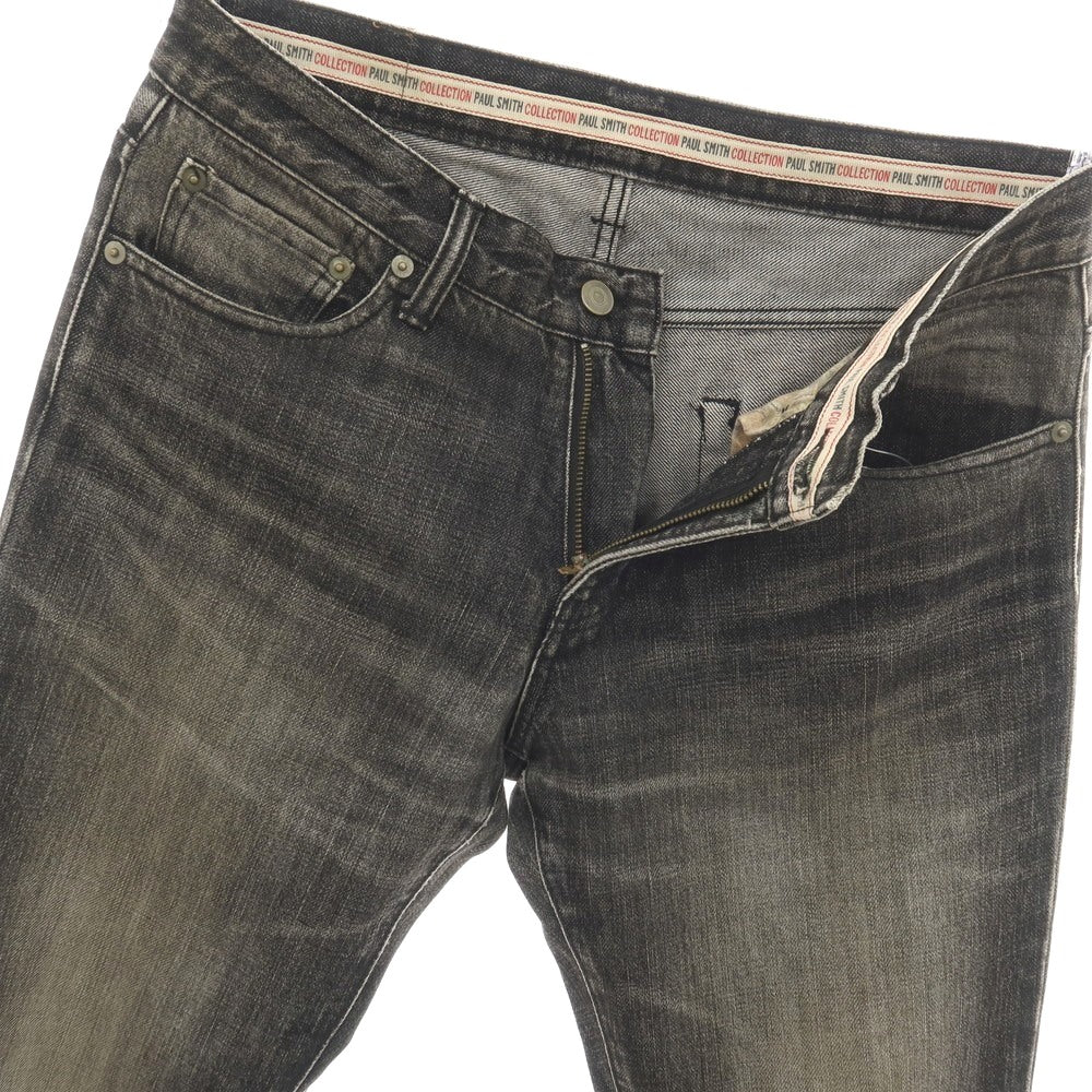 【中古】ポールスミスコレクション PAUL SMITH COLLECTION コットン セミフレア デニムパンツ ジーンズ ブラックグレー【サイズ31】【 状態ランクC 】【 メンズ 】