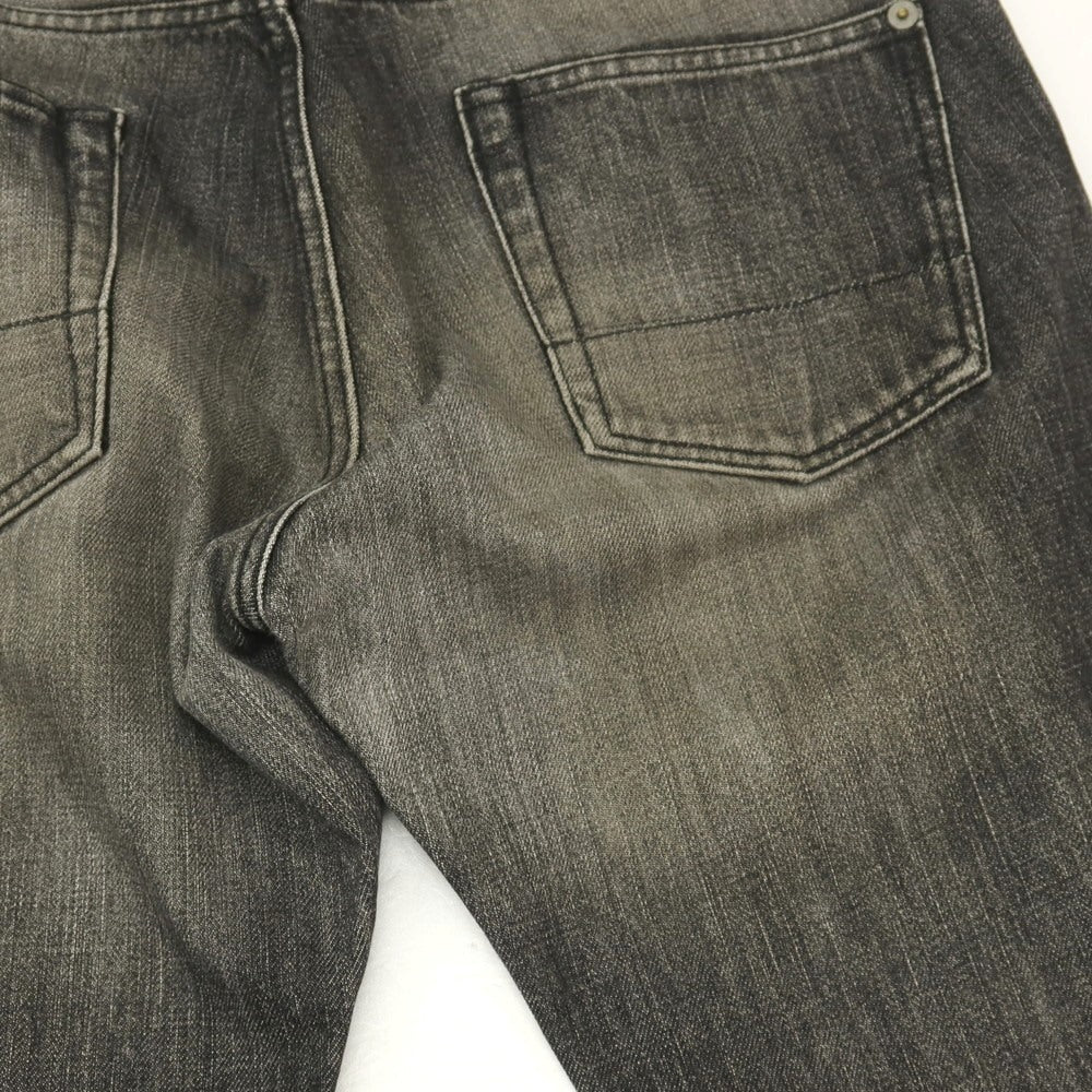 【中古】ポールスミスコレクション PAUL SMITH COLLECTION コットン セミフレア デニムパンツ ジーンズ ブラックグレー【サイズ31】【 状態ランクC 】【 メンズ 】