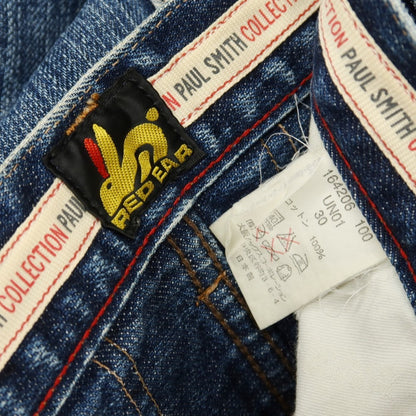 【中古】ポールスミスコレクション PAUL SMITH COLLECTION コットン デニムパンツ ジーンズ ブルー【サイズ30】【 状態ランクC 】【 メンズ 】