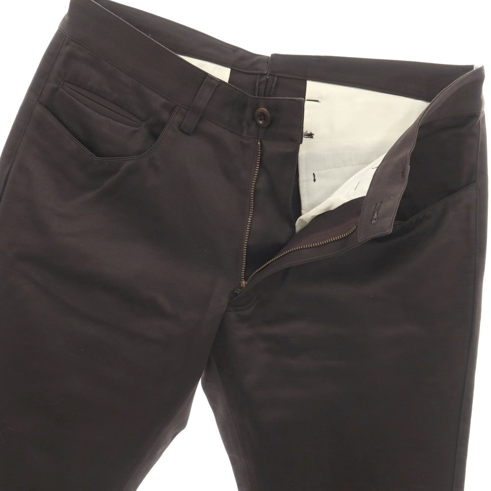 【中古】ポールスミスコレクション PAUL SMITH COLLECTION コットン サテン 5ポケットパンツ チャコールブラウン【サイズL】【 状態ランクB 】【 メンズ 】