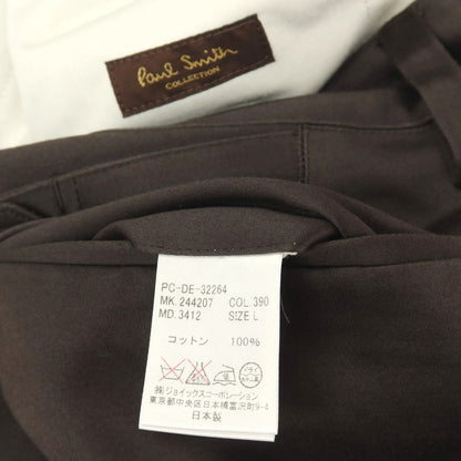 【中古】ポールスミスコレクション PAUL SMITH COLLECTION コットン サテン 5ポケットパンツ チャコールブラウン【サイズL】【 状態ランクB 】【 メンズ 】