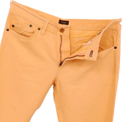 【中古】ポールスミスコレクション PAUL SMITH COLLECTION コットンリネン 5ポケットパンツ オレンジ【サイズL】【 状態ランクB 】【 メンズ 】