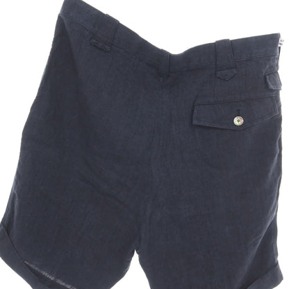 【中古】ポールスミスコレクション PAUL SMITH COLLECTION リネン ショートパンツ ネイビー【サイズL】【 状態ランクB 】【 メンズ 】
