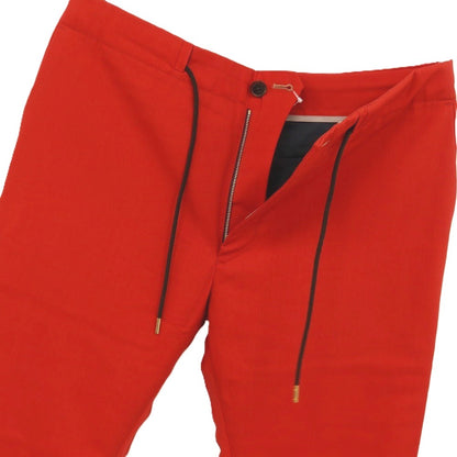 【中古】ポールスミス Paul Smith ストレッチ ウールナイロン イージーパンツ レッド【サイズL】【 状態ランクB 】【 メンズ 】