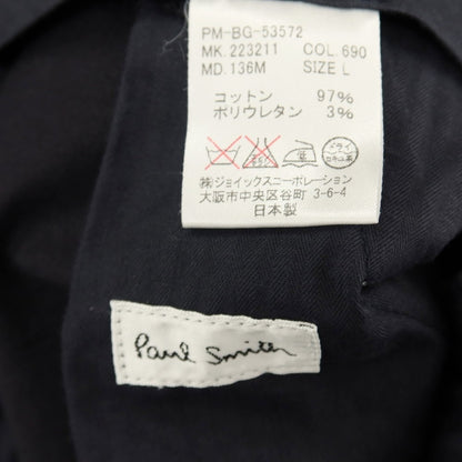 【中古】ポールスミス Paul Smith ストレッチ コットン パンツ ネイビー【サイズL】【 状態ランクB 】【 メンズ 】