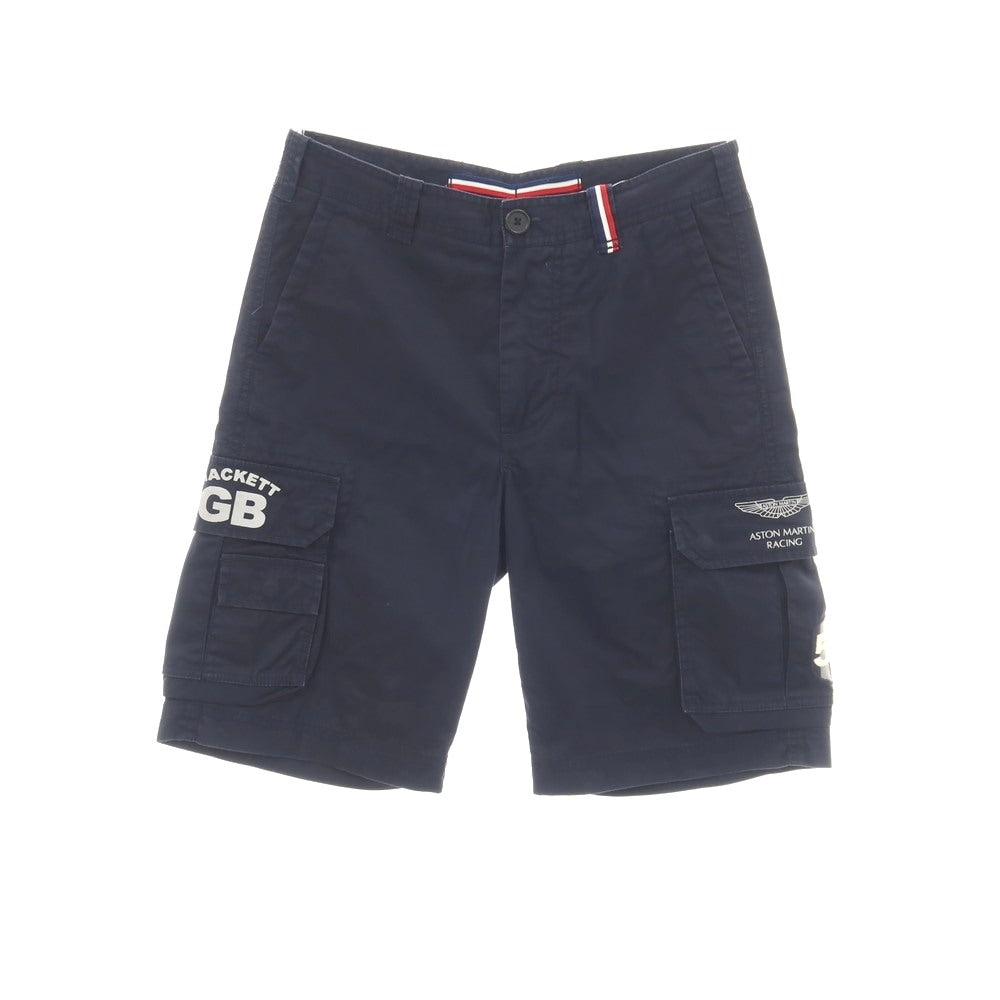 【中古】ハケットロンドン HACKETT LONDON コットン カーゴ ショートパンツ ネイビー【サイズ32】【 状態ランクB 】【 メンズ 】