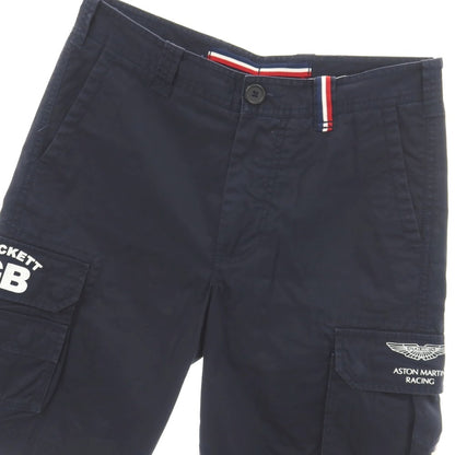 【中古】ハケットロンドン HACKETT LONDON コットン カーゴ ショートパンツ ネイビー【サイズ32】【 状態ランクB 】【 メンズ 】